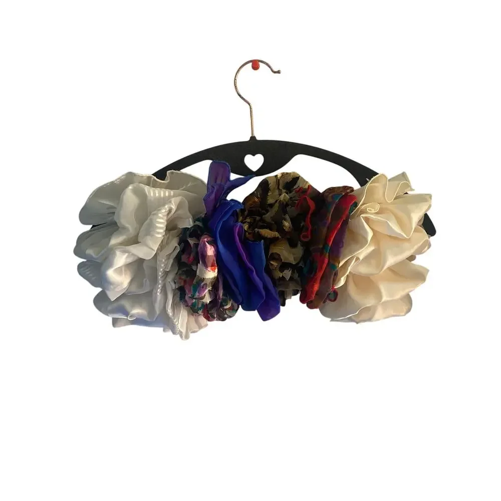 Lot of 6 VINTAGE Barrettes Leopard Silk Wedding Floral